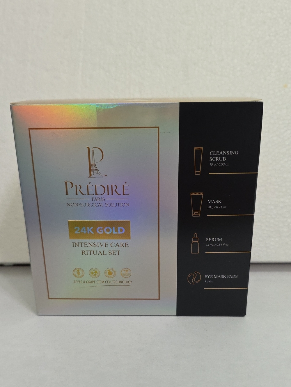 PRÉDIRÉ 24K Gold Intensive Care Ritual Set - Gold